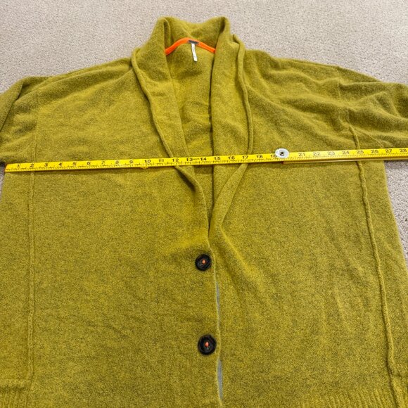 Free People Mustard Cardigan Sweater - Picture 7 of 16